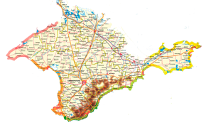 Карта Крыма подробно