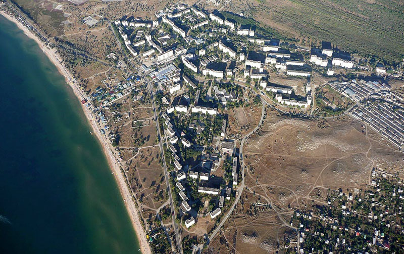 Город Щелкино в Крыму