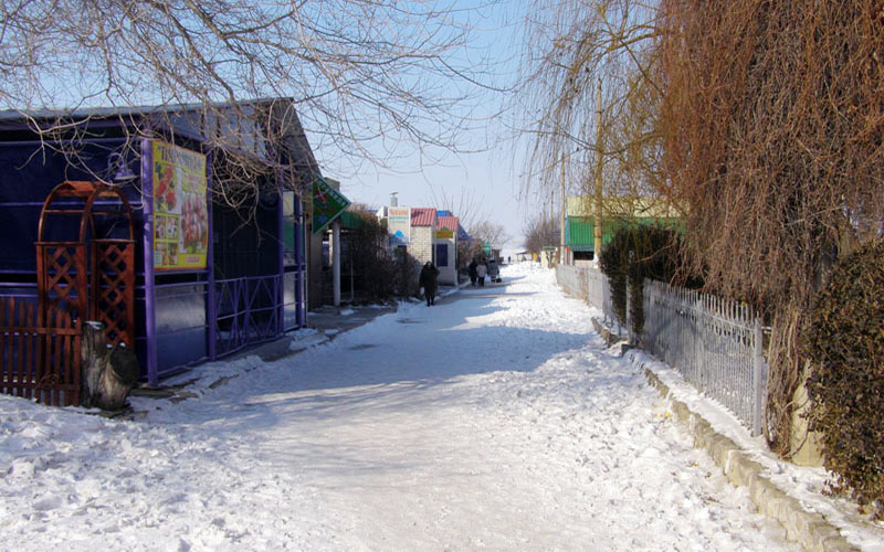 Курорт Щёлкино зимой